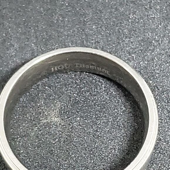 Hou Titanium Silver Tone Ring - Picture 6 of 7